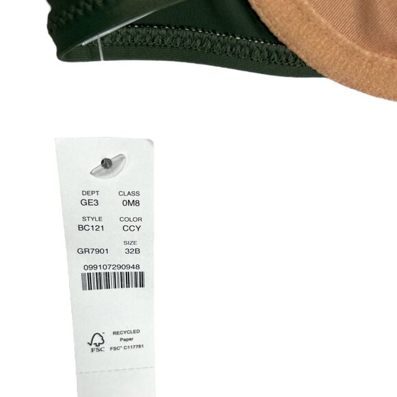 NWT J. Crew 1993 Underwire Bikini Top in Cool Cypress Green Size 32B - Picture 3 of 8